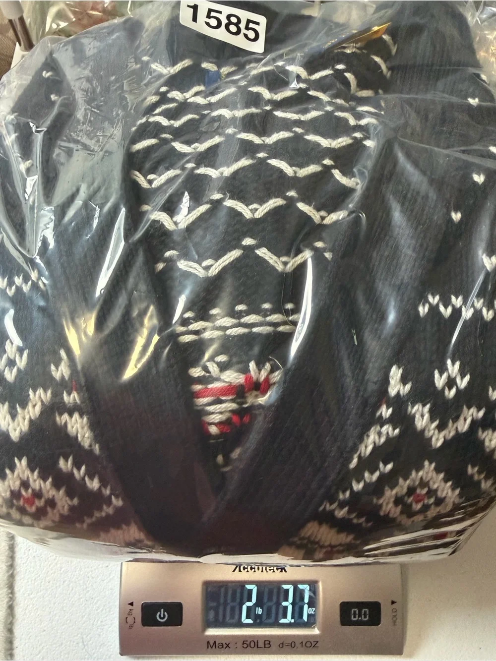 Polo Ralph Lauren Fair Isle Snowflake Cardigan Cotton Cashmere Sweater 2XB